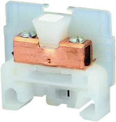 Square D - 600 VAC, 40 Amp, -40 to 275°F, DIN Rail Mount, Nylon Standard Terminal Block - 2 Contacts, Copper, 22 to 10 AWG Compatibility, 1.38 Inch High x 1.4 Inch Deep - All Tool & Supply