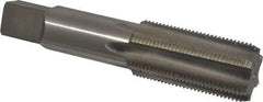 Kennametal - 1-1/4 - 12 UNF 3B 6 Flute Bright Finish High Speed Steel Straight Flute Standard Hand Tap - Bottoming, Right Hand Thread, 5-3/4" OAL, 2.563" Thread Length, H4 Limit, Oversize - Exact Industrial Supply