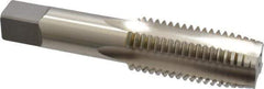 Kennametal - 1-1/8 - 7 UNC 3B 4 Flute Bright Finish High Speed Steel Straight Flute Standard Hand Tap - Plug, Right Hand Thread, 5.44" OAL, 2.563" Thread Length, H4 Limit, Oversize - All Tool & Supply