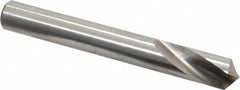 120° 102mm OAL Cobalt Spotting Drill Bright/Uncoated, 35mm Flute Length, 12.7mm Shank Diam, RH Cut