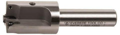 Everede Tool - 1-1/16 Inch Diameter, Interchangeable Pilot, Straight 1/2 Inch Shank Diameter, 3 Insert, Indexable Counterbore - 3.2 Inch Overall Length, TPGH 215 Insert, 3/16 Inch Pilot Hole Diameter Compatibility - All Tool & Supply