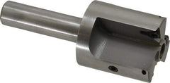 Everede Tool - 1-3/8 Inch Diameter, Interchangeable Pilot, Straight 1/2 Inch Shank Diameter, 3 Insert, Indexable Counterbore - 3.2 Inch Overall Length, TPGH 215 Insert, 5/16 Inch Pilot Hole Diameter Compatibility - All Tool & Supply