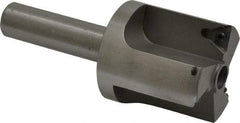 Everede Tool - 1-7/16 Inch Diameter, Interchangeable Pilot, Straight 1/2 Inch Shank Diameter, 3 Insert, Indexable Counterbore - 3.2 Inch Overall Length, TPGH 215 Insert, 5/16 Inch Pilot Hole Diameter Compatibility - All Tool & Supply