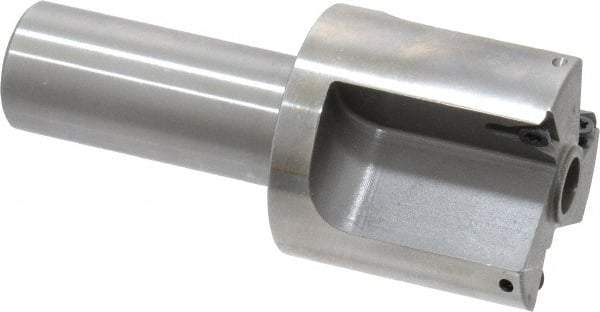 Everede Tool - 1-1/2 Inch Diameter, Interchangeable Pilot, Straight 3/4 Inch Shank Diameter, 3 Insert, Indexable Counterbore - 3.2 Inch Overall Length, TPGH 215 Insert, 5/16 Inch Pilot Hole Diameter Compatibility - All Tool & Supply