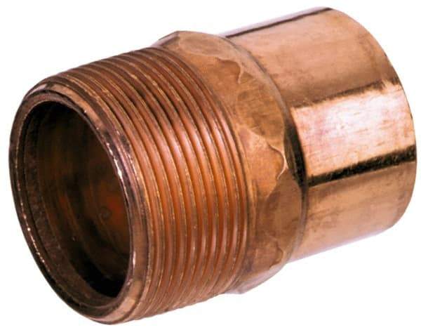 Mueller Industries - 4" Wrot Copper Pipe Adapter - C X M, Solder Joint - All Tool & Supply