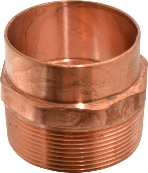 Mueller Industries - 3" Wrot Copper Pipe Adapter - C X M, Solder Joint - All Tool & Supply