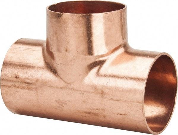 Mueller Industries - 3" Wrot Copper Pipe Tee - C x C x C, Solder Joint - All Tool & Supply