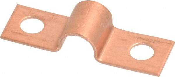 Mueller Industries - 1/4 Pipe, Copper, Pipe or Tube Strap - 2 Mounting Holes - All Tool & Supply