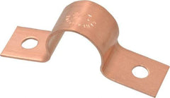 Mueller Industries - 1/2 Pipe, Copper, Pipe or Tube Strap - 2 Mounting Holes - All Tool & Supply