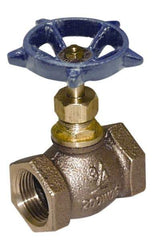 Legend Valve - 2" Pipe, FNPT Ends, Lead Free Brass Rising Stem Globe Valve - Lead Free Brass Disc, Threaded Bonnet, 200 psi WOG, 125 psi WSP, Class 125 - All Tool & Supply