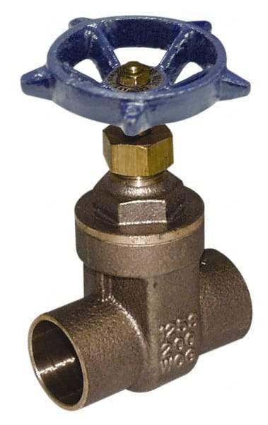 Legend Valve - 4" Pipe, Soldered Bronze Solid Wedge Stem Gate Valve - 200 WOG, 125 WSP, Screw-In Bonnet - All Tool & Supply