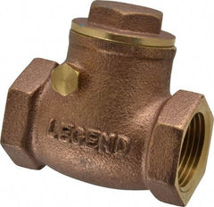 Legend Valve - 3/4" Brass Check Valve - Inline, FNPT x FNPT, 200 WOG - All Tool & Supply