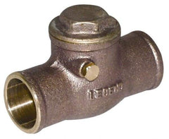 Legend Valve - 2-1/2" Brass Check Valve - Soldered x Soldered, 200 WOG - All Tool & Supply