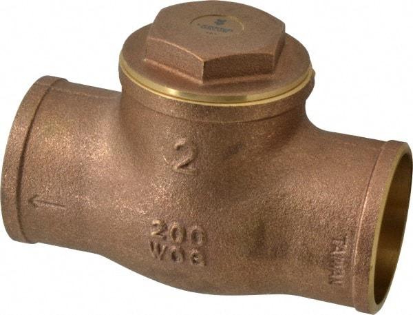 Legend Valve - 2" Brass Check Valve - Soldered x Soldered, 200 WOG - All Tool & Supply