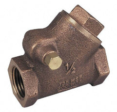 Legend Valve - 1-1/4" Bronze Check Valve - Y-Pattern, FNPT x FNPT, 300 WOG - All Tool & Supply