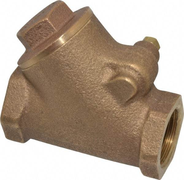 Legend Valve - 3/4" Bronze Check Valve - Y-Pattern, FNPT x FNPT, 300 WOG - All Tool & Supply