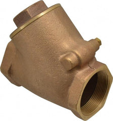 Legend Valve - 2" Bronze Check Valve - Y-Pattern, FNPT x FNPT, 300 WOG - All Tool & Supply