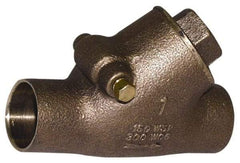 Legend Valve - 1-1/4" Bronze Check Valve - Y-Pattern, Soldered x Soldered, 300 WOG - All Tool & Supply