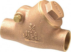 Legend Valve - 3/4" Bronze Check Valve - Y-Pattern, Soldered x Soldered, 300 WOG - All Tool & Supply