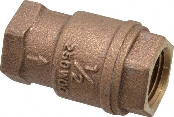 Legend Valve - 1/2" Bronze Check Valve - Inline, FNPT x FNPT, 250 WOG - All Tool & Supply