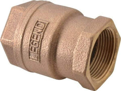 Legend Valve - 1-1/4" Bronze Check Valve - Inline, FNPT x FNPT, 250 WOG - All Tool & Supply