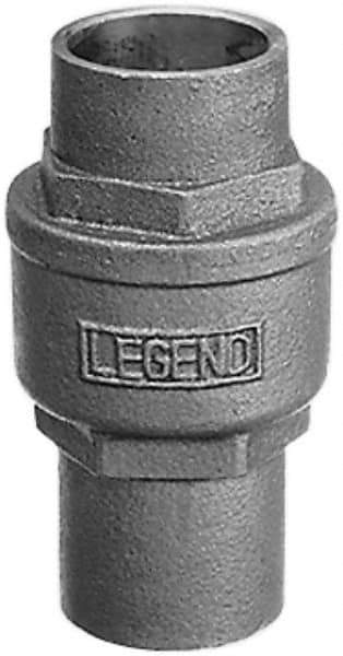 Legend Valve - 1-1/4" Bronze Check Valve - Inline, Soldered x Soldered, 250 WOG - All Tool & Supply