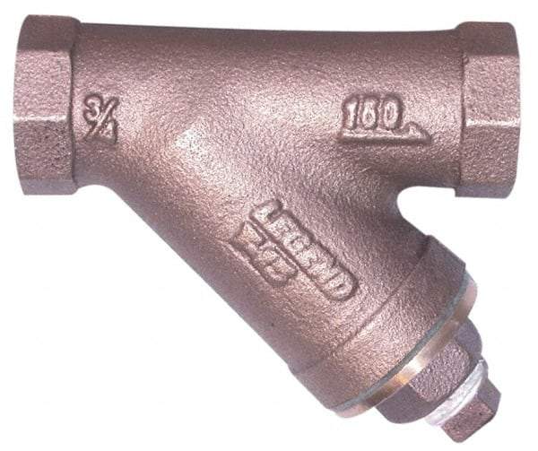 Legend Valve - 3" Pipe, FNPT Ends, Cast Iron Y-Strainer - 500 psi WOG Rating, 250 psi WSP Rating - All Tool & Supply