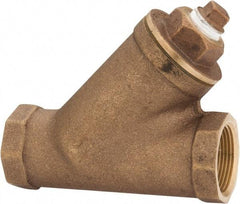 Legend Valve - 1-1/4" Pipe, FNPT Ends, Bronze Y-Strainer - 300 psi WOG Rating, 150 psi WSP Rating - All Tool & Supply