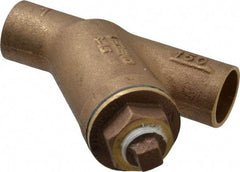 Legend Valve - 1" Pipe, Solder Ends, Bronze Y-Strainer - 300 psi WOG Rating, 150 psi WSP Rating - All Tool & Supply