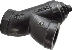 Legend Valve - 1-1/4" Pipe, FNPT Ends, Cast Iron Y-Strainer - 500 psi WOG Rating, 250 psi WSP Rating - All Tool & Supply