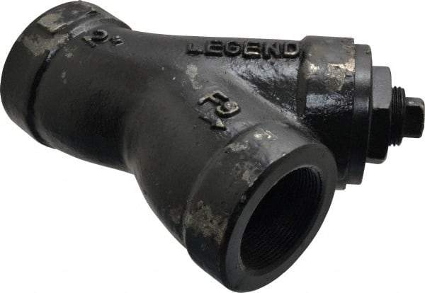 Legend Valve - 2" Pipe, FNPT Ends, Cast Iron Y-Strainer - 500 psi WOG Rating, 250 psi WSP Rating - All Tool & Supply