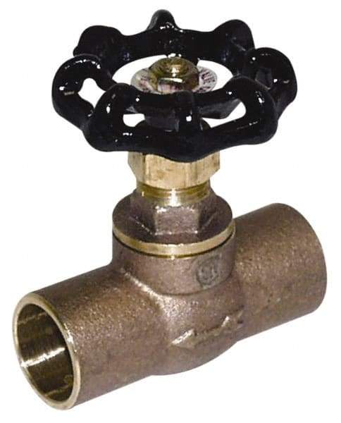 Legend Valve - 1/2" Pipe, 125 psi WOG Rating, Lead Free Brass, Stop Valve - Handwheel Handle, FNPT x FNPT End Connections - All Tool & Supply