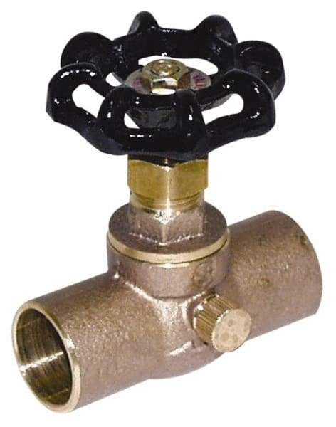 Legend Valve - 1/2" Pipe, 125 psi WOG Rating, Lead Free Brass Stop & Waste Valve - Handwheel Handle, FNPT x FNPT End Connections - All Tool & Supply