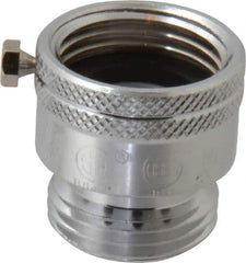 Legend Valve - 3/4" Pipe, 125 Max psi, Chrome Plated Brass, Hose Type Vacuum Breaker Valve - Buna-N Seal, GHT End Connections - All Tool & Supply