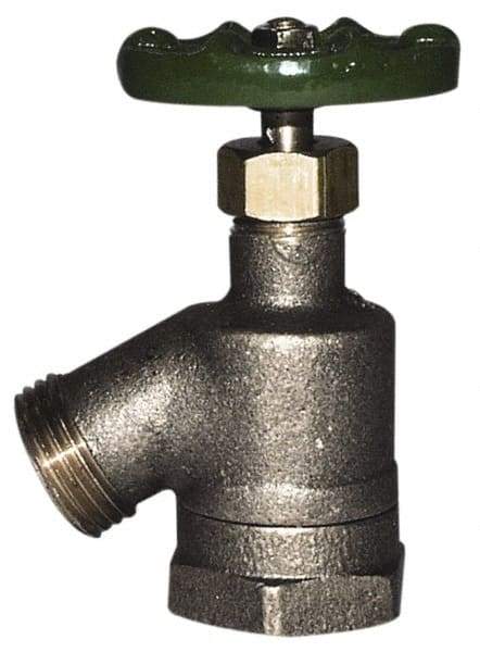 Legend Valve - 1" Pipe, Lead Free Brass Sillcock - Handwheel Handle, FNPT x MGHT End Connections, 125 psi WOG Rating - All Tool & Supply