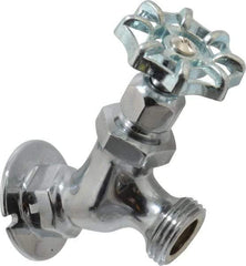 Legend Valve - 1/2" Pipe, Chrome Plated Brass Sillcock - Handwheel Handle, FNPT x GHT End Connections, 125 psi WOG Rating - All Tool & Supply