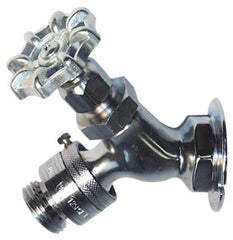 Legend Valve - 1/2" Pipe, Chrome Plated Brass Sillcock with Vacuum Breaker - Handwheel Handle, FNPT x GHT End Connections, 125 psi WOG Rating - All Tool & Supply