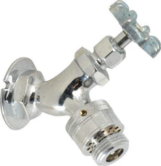 Legend Valve - 3/4" Pipe, Chrome Plated Brass Sillcock with Vacuum Breaker - Handwheel Handle, FNPT x GHT End Connections, 125 psi WOG Rating - All Tool & Supply