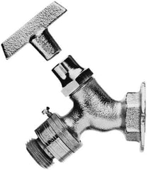 Legend Valve - 3/4" Pipe, Chrome Plated Brass Sillcock with Vacuum Breaker - Loosekey Handle, FNPT x GHT End Connections, 125 psi WOG Rating - All Tool & Supply