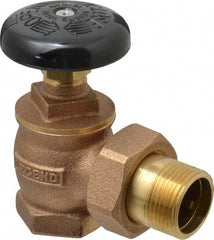 Legend Valve - 1" Pipe, 60 psi WOG Rating, FNPT x Male Union End Connections, Handwheel Steam Angle Radiator Valve - 15 psi Steam Pressure Rating, Bronze - All Tool & Supply