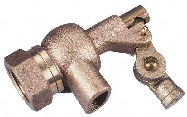 Legend Valve - 1-1/4" Pipe, Bronze, Mechanical Float Valve - 125 psi, NPTF x Plain End Connections - All Tool & Supply