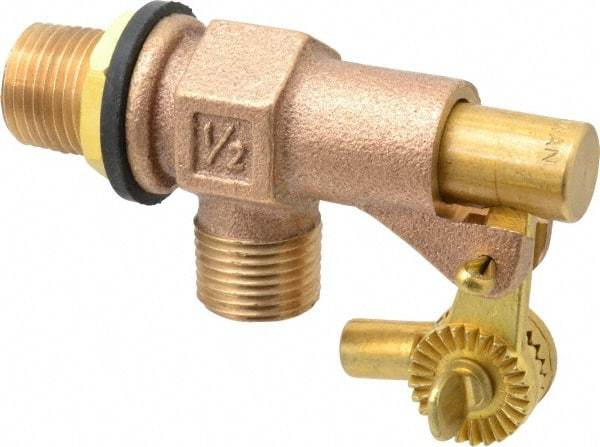 Legend Valve - 1/2" Pipe, Bronze, Mechanical Float Valve - 125 psi, MPT x MPT End Connections - All Tool & Supply