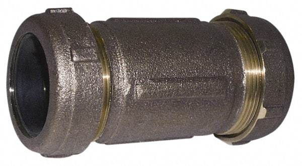 Legend Valve - 1-1/2" Pipe, Brass Compression Pipe Coupling - 125 psi WOG Rating - All Tool & Supply