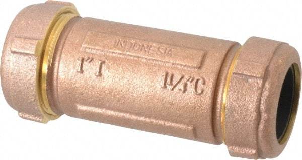 Legend Valve - 1" Pipe, 1-1/4" Copper Tube, Brass Compression Pipe Coupling - 125 psi WOG Rating - All Tool & Supply