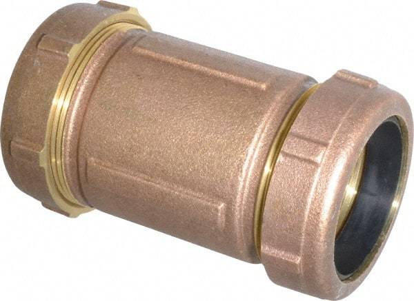 Legend Valve - 2" Copper Tube, Brass Compression Pipe Coupling - 125 psi WOG Rating - All Tool & Supply