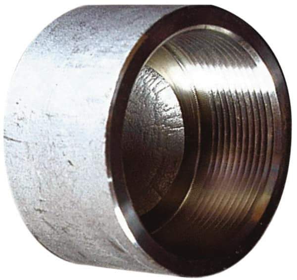 Merit Brass - 4" Grade 316 Stainless Steel Pipe End Cap - FNPT End Connections, 150 psi - All Tool & Supply