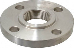 Value Collection - 1-1/2" Pipe, 5" OD, Stainless Steel, Threaded Pipe Flange - 3-7/8" Across Bolt Hole Centers, 5/8" Bolt Hole, 150 psi, Grades 316 & 316L - All Tool & Supply