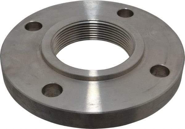 Value Collection - 3" Pipe, 7-1/2" OD, Stainless Steel, Threaded Pipe Flange - 6" Across Bolt Hole Centers, 3/4" Bolt Hole, 150 psi, Grades 316 & 316L - All Tool & Supply