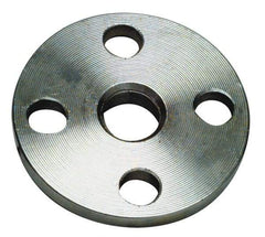 Merit Brass - 3" Pipe, 7-1/2" OD, Stainless Steel, Threaded Pipe Flange - 6" Across Bolt Hole Centers, 3/4" Bolt Hole, 150 psi, Grade 304 - All Tool & Supply