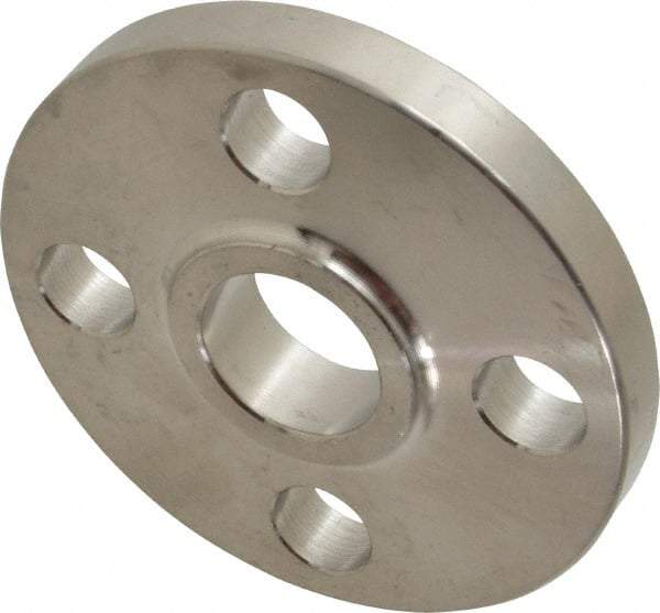 Merit Brass - 3/4" Pipe, 3-7/8" OD, Stainless Steel, Slip On Pipe Flange - 2-3/4" Across Bolt Hole Centers, 5/8" Bolt Hole, 150 psi, Grades 316 & 316L - All Tool & Supply